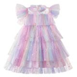 Vestido De Princesa Ttyaovo Para Meninas Little Stars, Tamanho 4-5 Anos