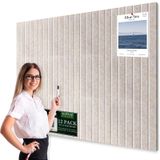 Quadro De Avisos De Feltro Kciplab Beige 120x90cm, Pacote Com 12 Pinos