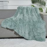 Cobertor Gonaap Fuzzy Faux Fur Twin Size Ice Blue