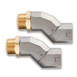 (1 Npt, 2 Pcs) Conector Giratório 360 Com Mangueira De Combustível