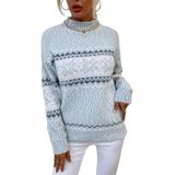 Suéter Traumaing Snowflake Christmas Feminino Azul Tamanho L