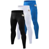 Calças De Compressão Queerier Athletic Leggings Masculinas, Pacote Com 3