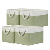 Cestas De Armazenamento Temary, Pacote Com 4 Roupas Decorativas, 15x28x24cm