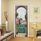 Adesivos De Porta Murais Peel And Stick Viranda Landscape Pvc