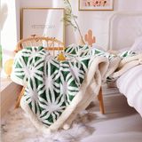 Manta Ukeler Green Flannel Sherpa 150x125cm
