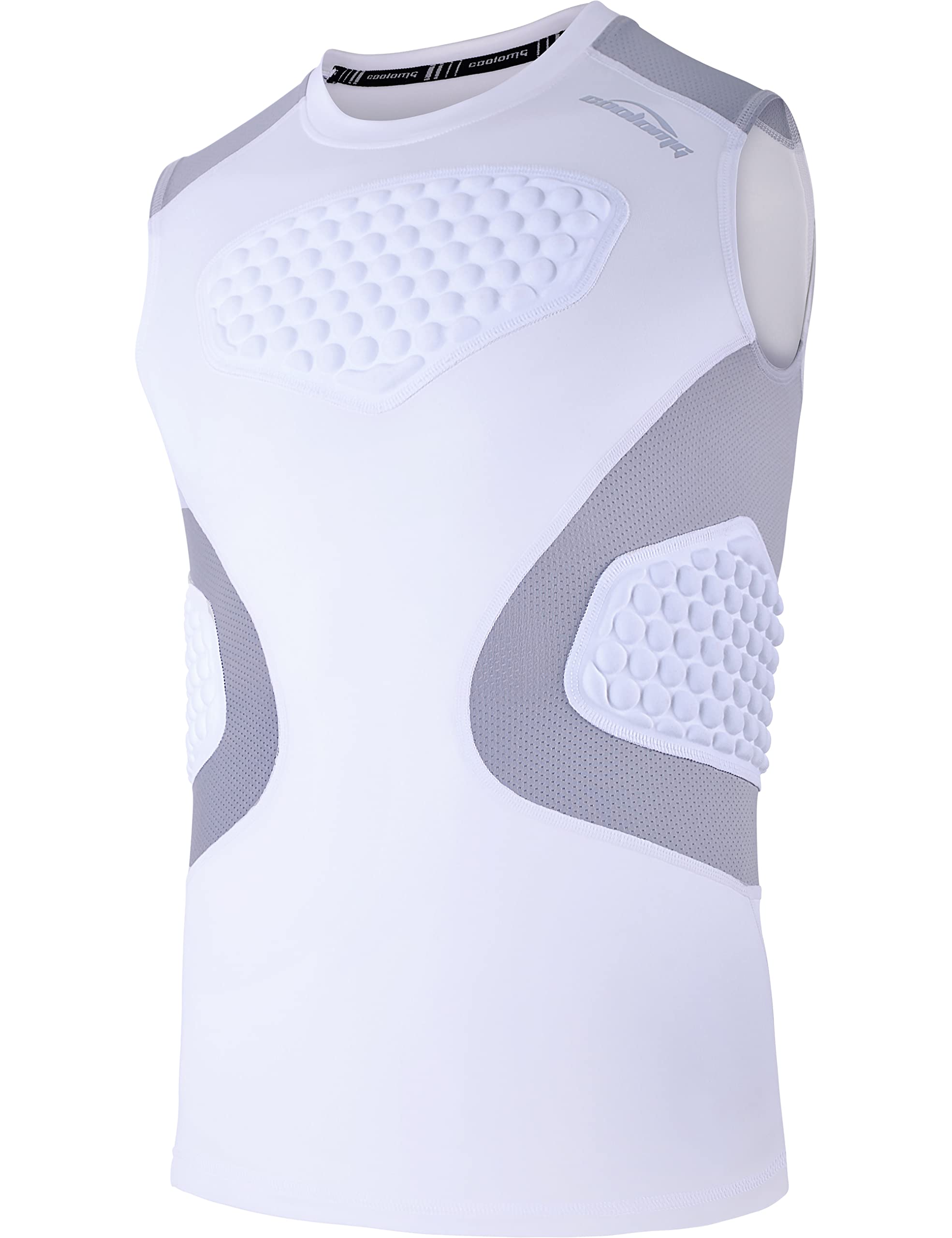 Camisa Acolchoada Coolomg Youth Chest Rib Protector White S