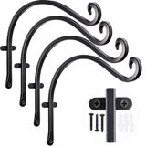 Cabide De Plantas Suspenso Ajart Outdoor Metal Bird Feeder 4 Unidades