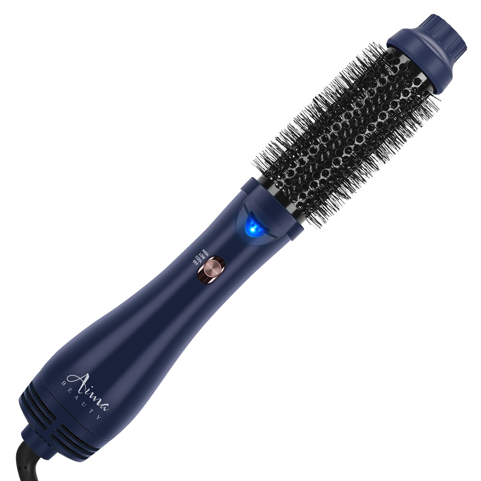 Escova Para Secador De Cabelo Aima Beauty 4 Em 1 Upgrade Hot Air Prussian Blue