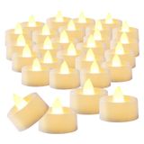 Velas Led Sem Chama Para Luz De Chá Beichi, Pacote Com 100 Baterias