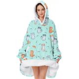 Cobertor Vestível American Trends Oversized Sherpa Para Adultos