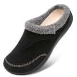 Chinelos Femininos Leisfit Wide Diabetic Memory Foam Pretos 10