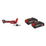 Kit Lixadeira Politriz Ce-cp 18/180 Li E - Solo Einhel Com Kit Bateria X-change 2 Unidades 18v 2,5ah Preto