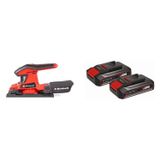 Kit Lixadeira Orbital A Bateria - Tc-os 18/187 Li Solo Com Kit Bateria X-change 2 Unidades 18v 2,5ah Preto
