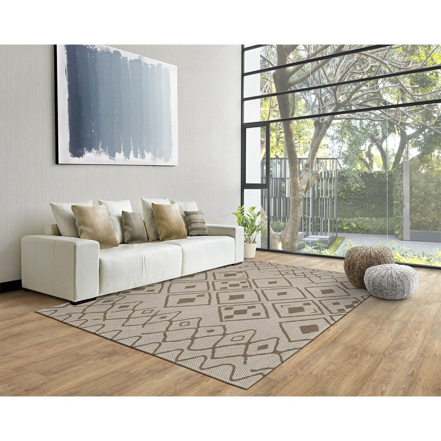 Tapete 143x220cm Serido São Carlos Cream/taupe 21645a