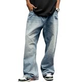 Jeans Fantasygears Y2k Baggy Para Homens E Mulheres, Jeans De Perna Larga