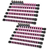 Organizador De Soquetes Reniteco Drive Abs Tools Pink 12 Peças
