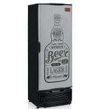 Cervejeira 410 Litros Porta Cega Tipo Inox GRBA-400 GW Gelopar Laterais Pretas 127V Preto