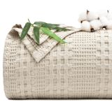 Cobertor Phf Cooling Waffle Twin Size 66x90 Polegadas De Bambu E Algodão