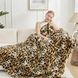 Cobertor Cozy Bliss Luxury Faux Fur Leopard Print 130 X 150 Cm