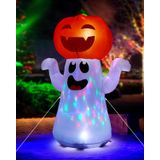 Decorações De Halloween: Pumpkin Ghost Inflável, 5 Pés, Zukakii