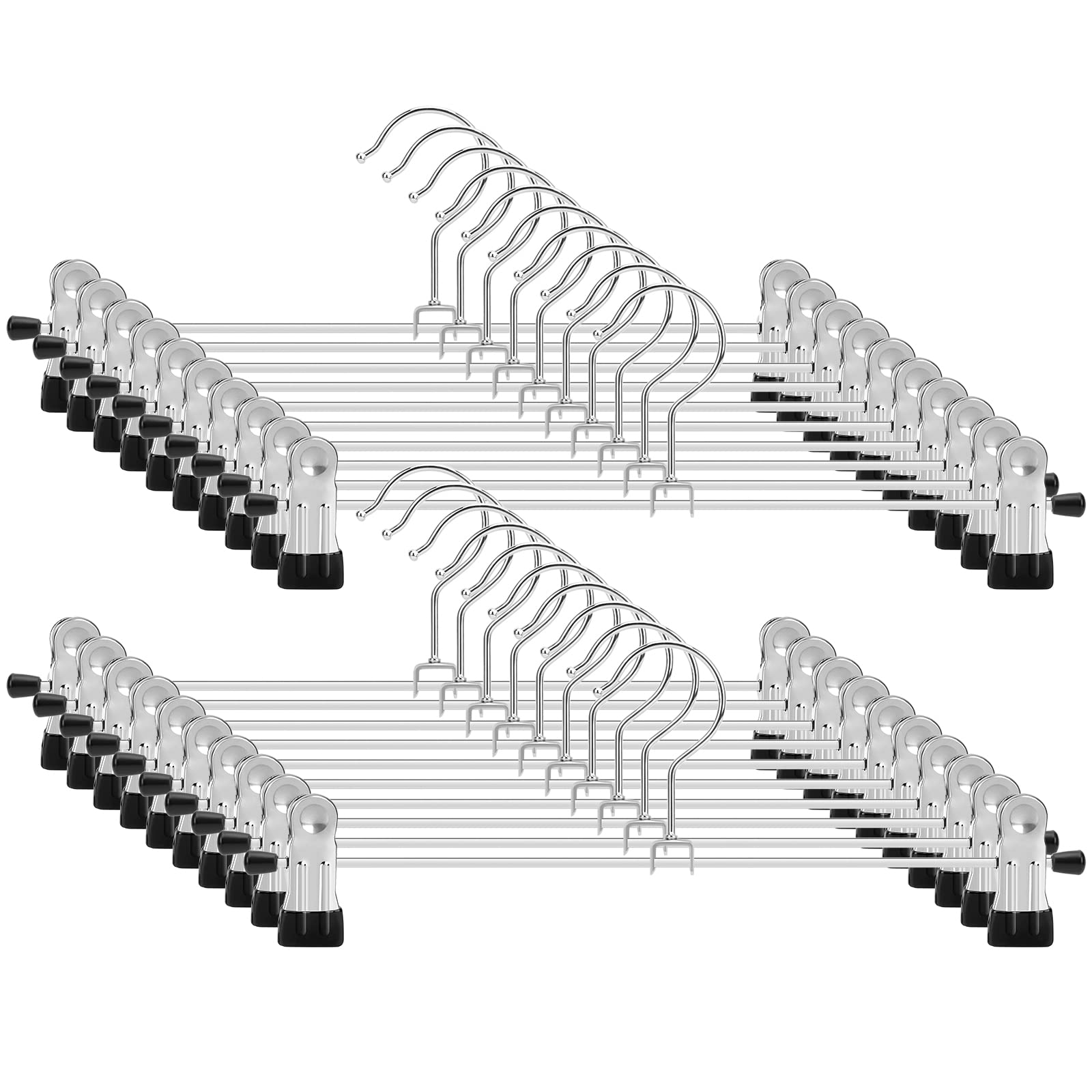 Pant Hangers Ieoke, Pacote Com 50 Clipes, Calça De Metal Para Saia