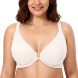 Sutiã Feminino Calvena Racerback Com Fecho Frontal E Cobertura Total