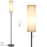 Luminária De Chão Ambimall De 64 Polegadas Com Lâmpada Led De 9 W Com 3 Temperaturas De Cor