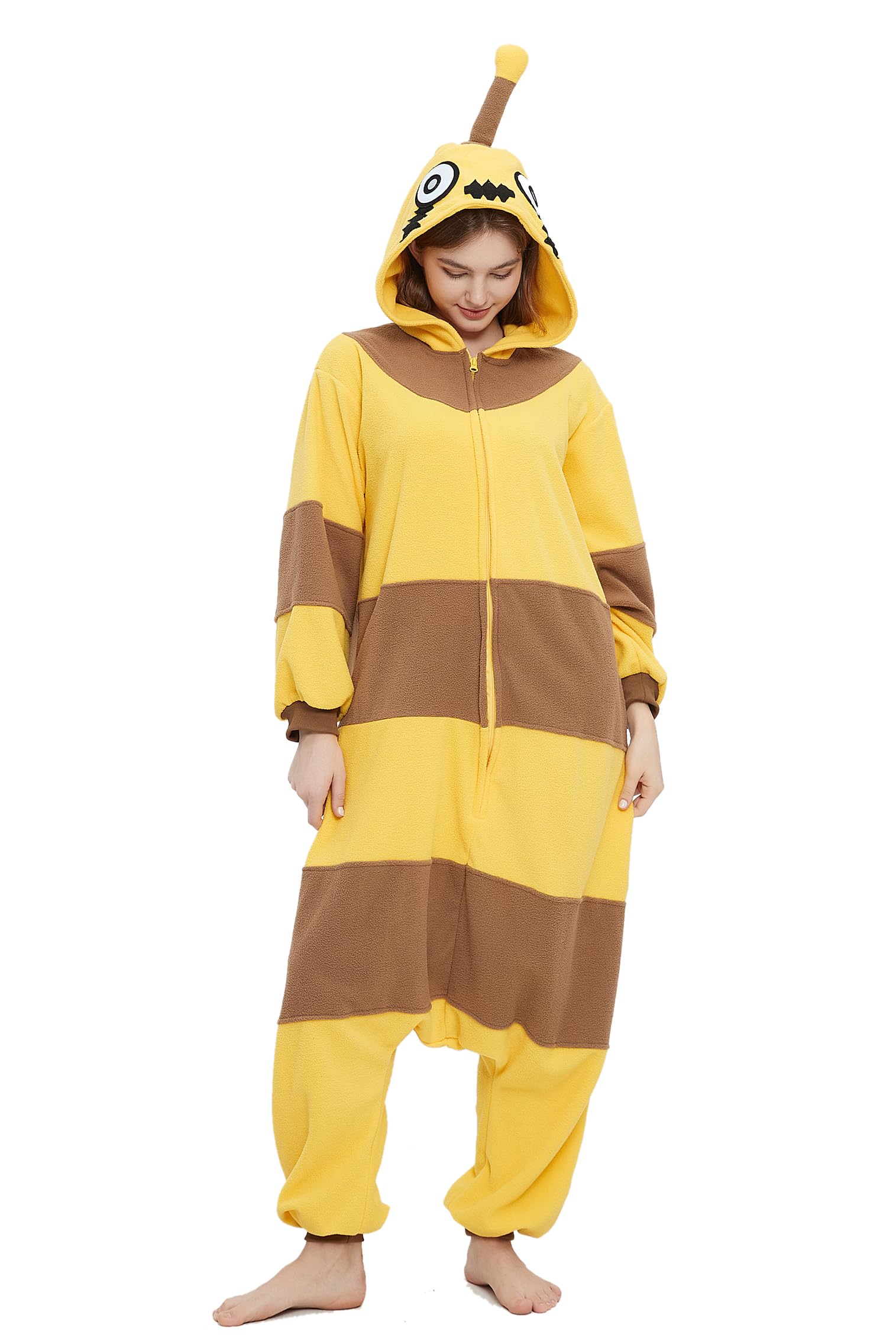 Onesie Deley Adult Animal Robo Bees Para Homens E Mulheres