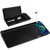 Quadro Branco De Vidro De Mesa Com Carregador Sem Fio Varhomax Black