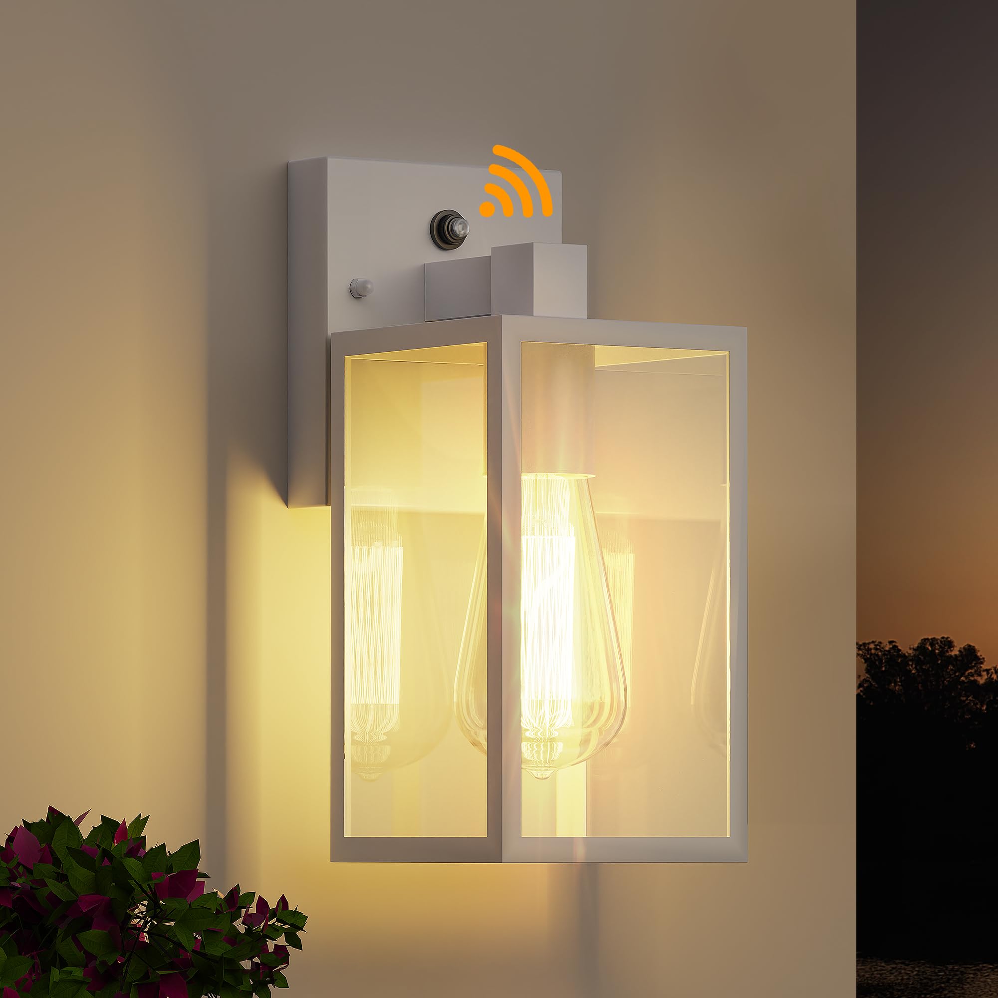 Luminárias Externas Wall Mount Dusk To Dawn White