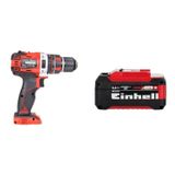 Kit Parafusadeira Impacto A Bat Te-cd 18/50 Li-i Bl 1 Bateria Power X-change 18v 5,2ah Plus Einhell Preto