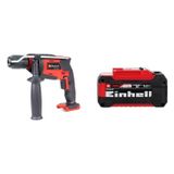Kit Furadeira De Impacto Tc-id 18 Li - Solo Com Bateria Power X-change 18v 5,2ah Plus Einhell Preto