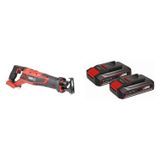 Kit Serra Sabre Bateria Te-ap 18/28 Li Blsolo Einhell Com Kit Bateria X-change 2 Unidades 18v 2,5ah Preto