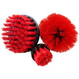Kit 3 Escovas Medias De Limpeza Para Furadeira/parafusadeira