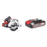 Kit Serra Circular À Bateria Te-cs 18/190 Li Bl Com Bateria Power-x-change 18v 2,5 Ah Li Einhell Preto