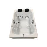 Banheira Acrillic Dupla 1,50x1,20m Com Hidro Premium Ouro Fino Com Aquecedor Branco