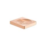 Kit Com 3 Saboneteira Tempo Decoração De Banheiro Rosé Gold