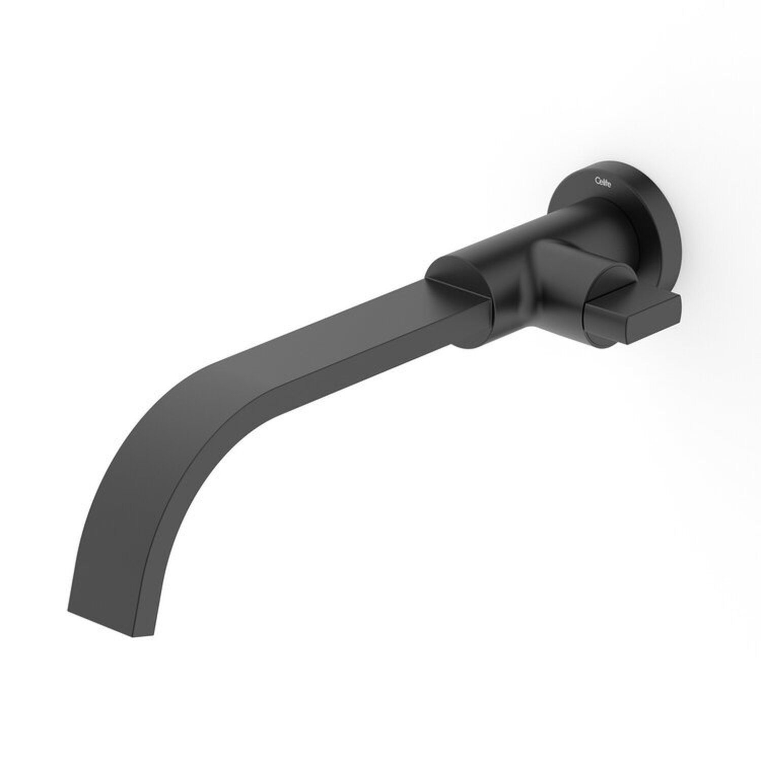 Kit Com 2 Torneira Para Lavatório De Parede Flow Matte Celite Preto Matte