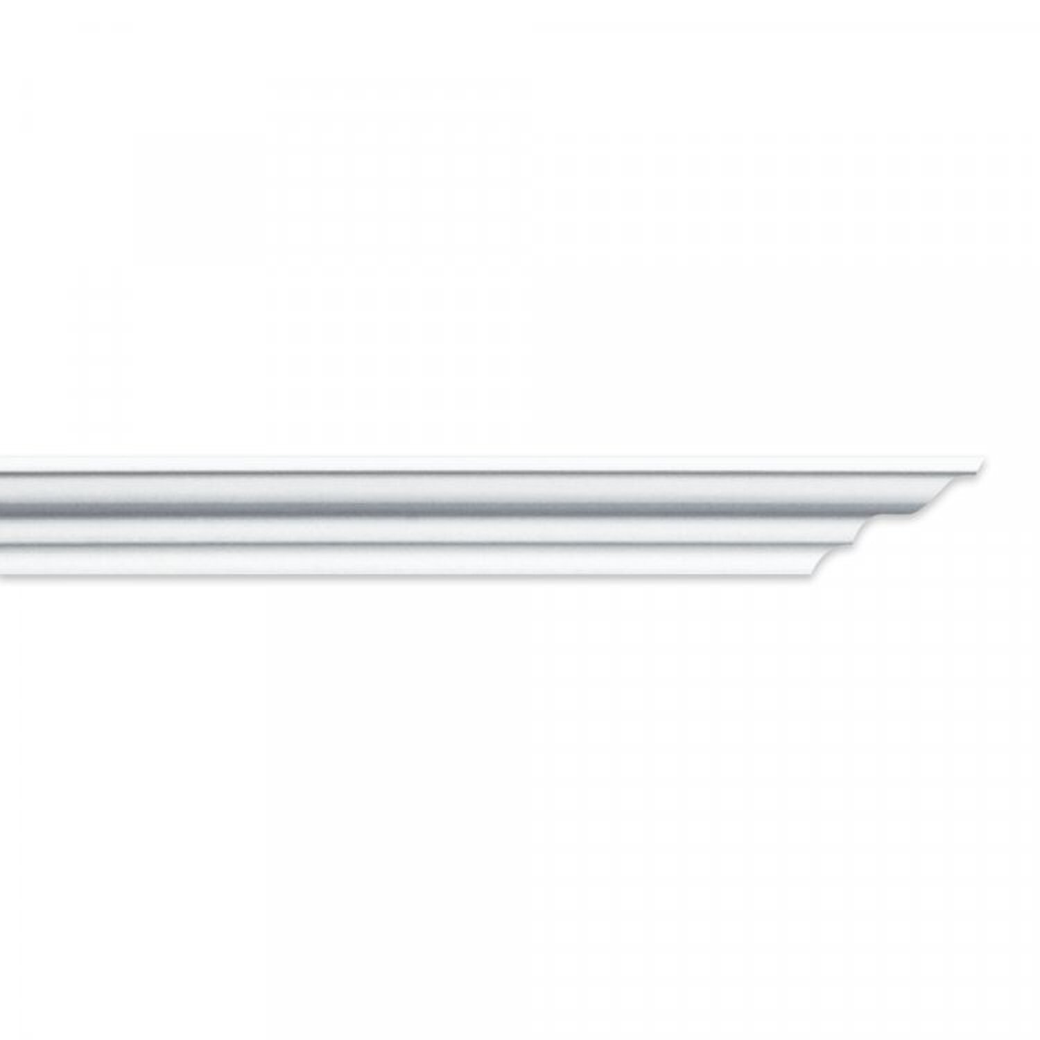 Kit Com 20 Barras Roda Teto Perfil De Poliestireno M35 Homestar 40m Branco