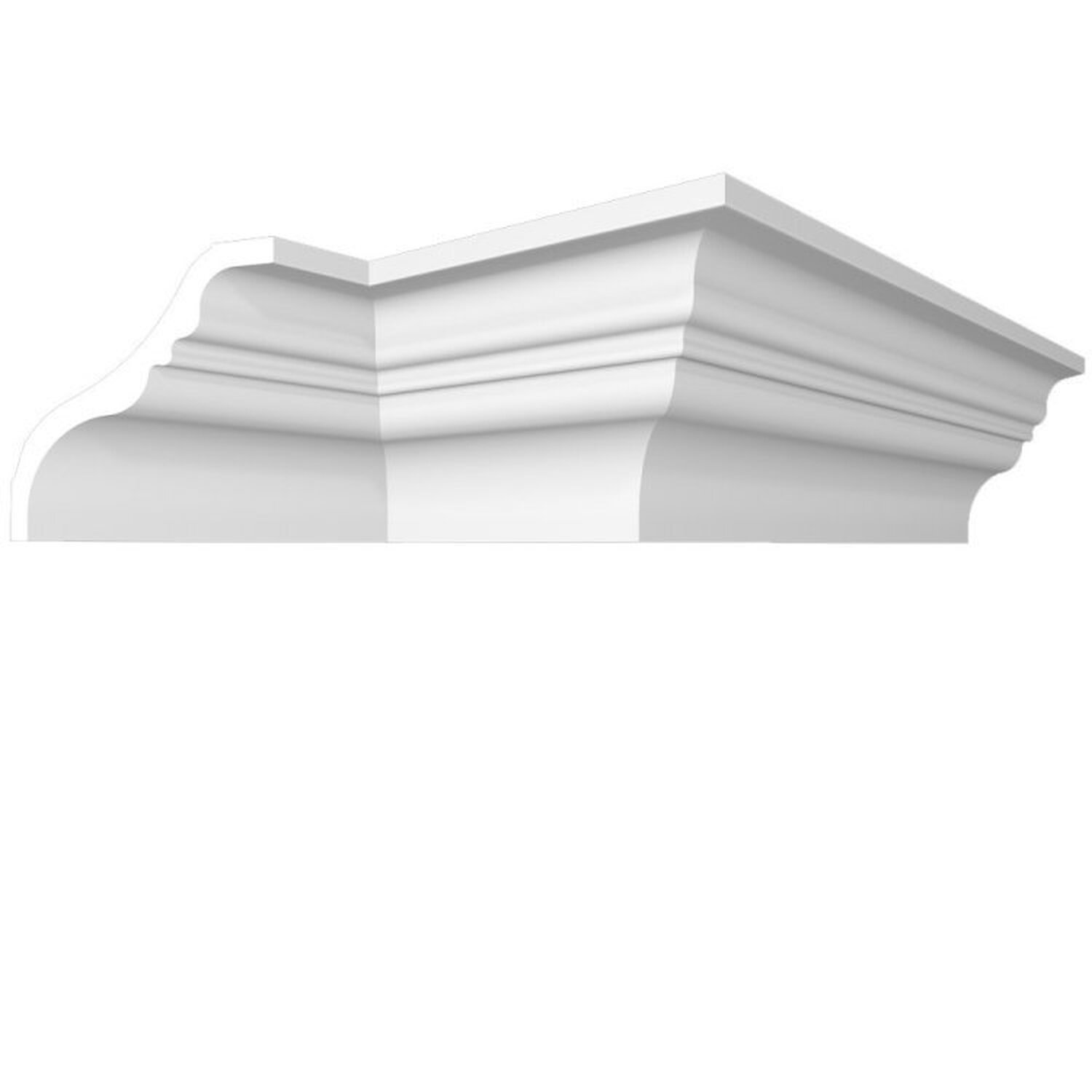 Kit Com 15 Barras Roda Teto Perfil De Poliestireno Up237 Homestar 30m Branco