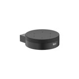 Kit Com 3 Saboneteira De Parede Hotels Round Design Elegante Matte Black