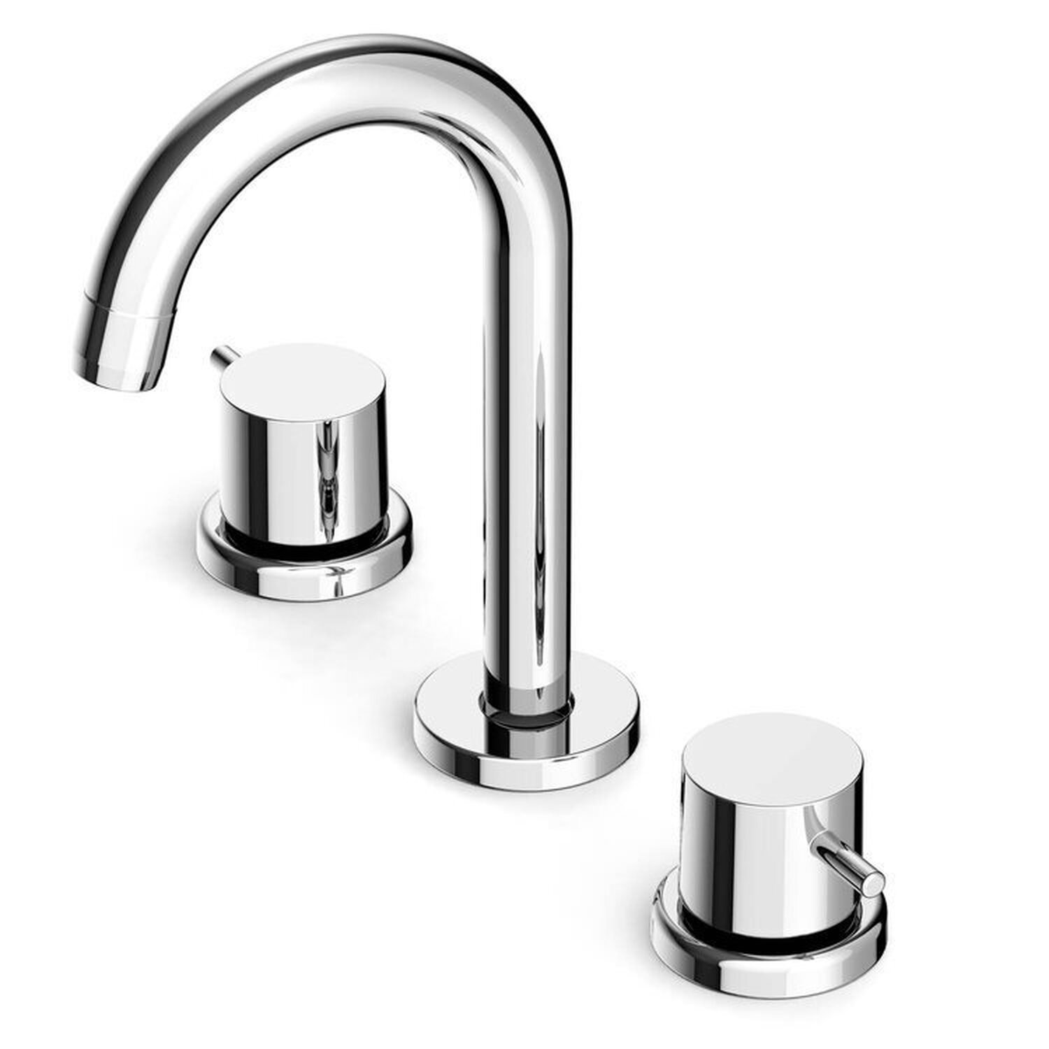 Kit Com 3 Misturador Para Lavatório De Mesa Com 3 Furos E Válvula De Escoamento Basic Celite Cromado