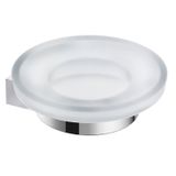 Kit Com 3 Saboneteira De Vidro Escala Roca Cromado