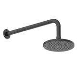 Chuveiro Com Braço De Parede 15cm Basic Preto