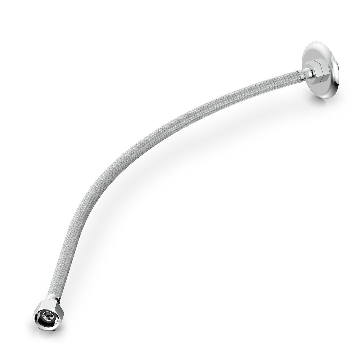 Flexivel De Alimentação 60cm De Aço Inox Trançado Com Canopla Complementos