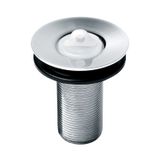 Válvula De Escoamento Para Lavatorio 7/8" Sem Ladrão Com Tampa Plástica Complementos Cromado