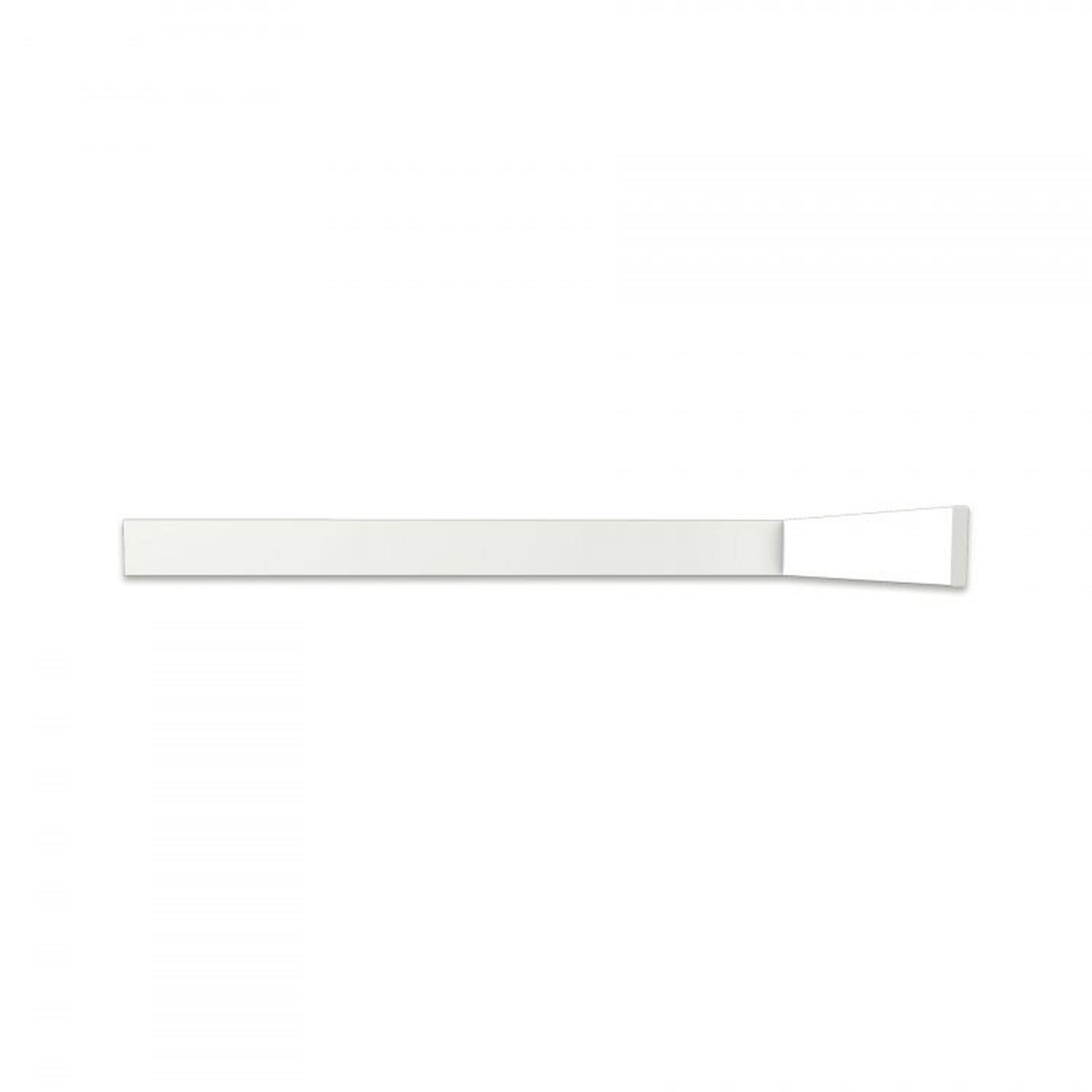 Kit Com 20 Barras Roda Meio Fl50 Perfil De Poliestireno Homestar 40m Branco