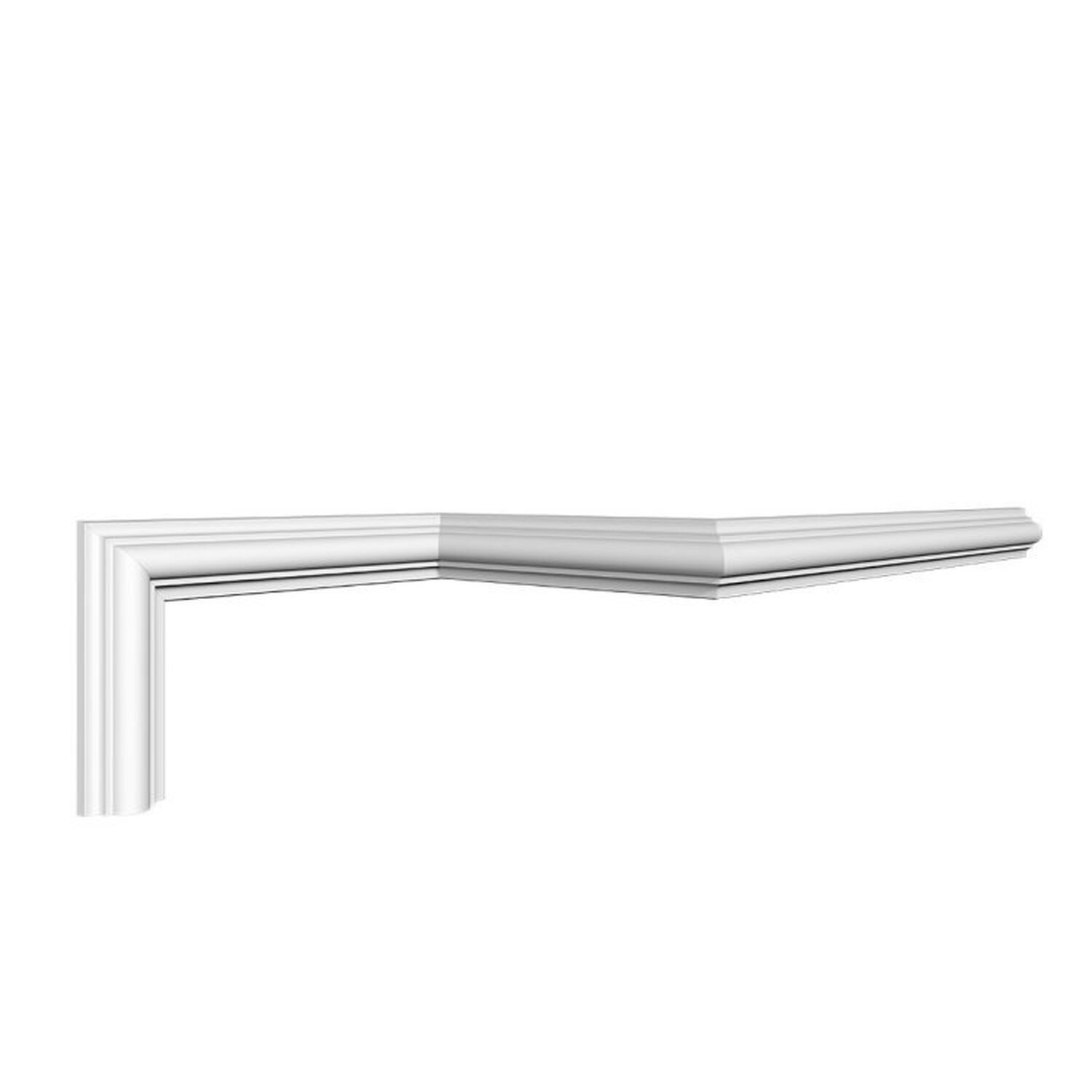 Kit Com 15 Barras Roda Meio Cw11 Perfil De Poliestireno Homeestar 30m Branco