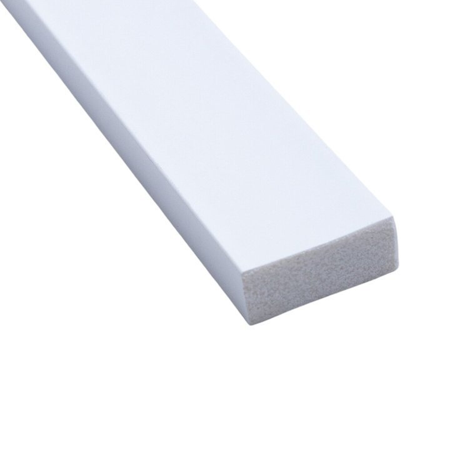 Kit Com 20 Barras Rodameio De Poliestireno 3,0cm X 12mm Liso 48m Branco