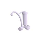 Kit 2 Torneiras Cozinha Purificador De Água Parede Com Filtro Civitt Branco